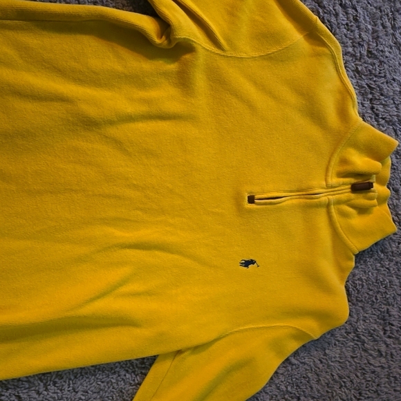 Yellow Ralph Lauren polo half zip - Picture 1 of 2
